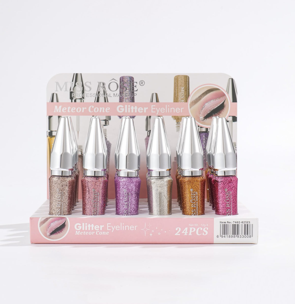 Miss Rose Glitter Eye Liner Set | 7402-025Z1