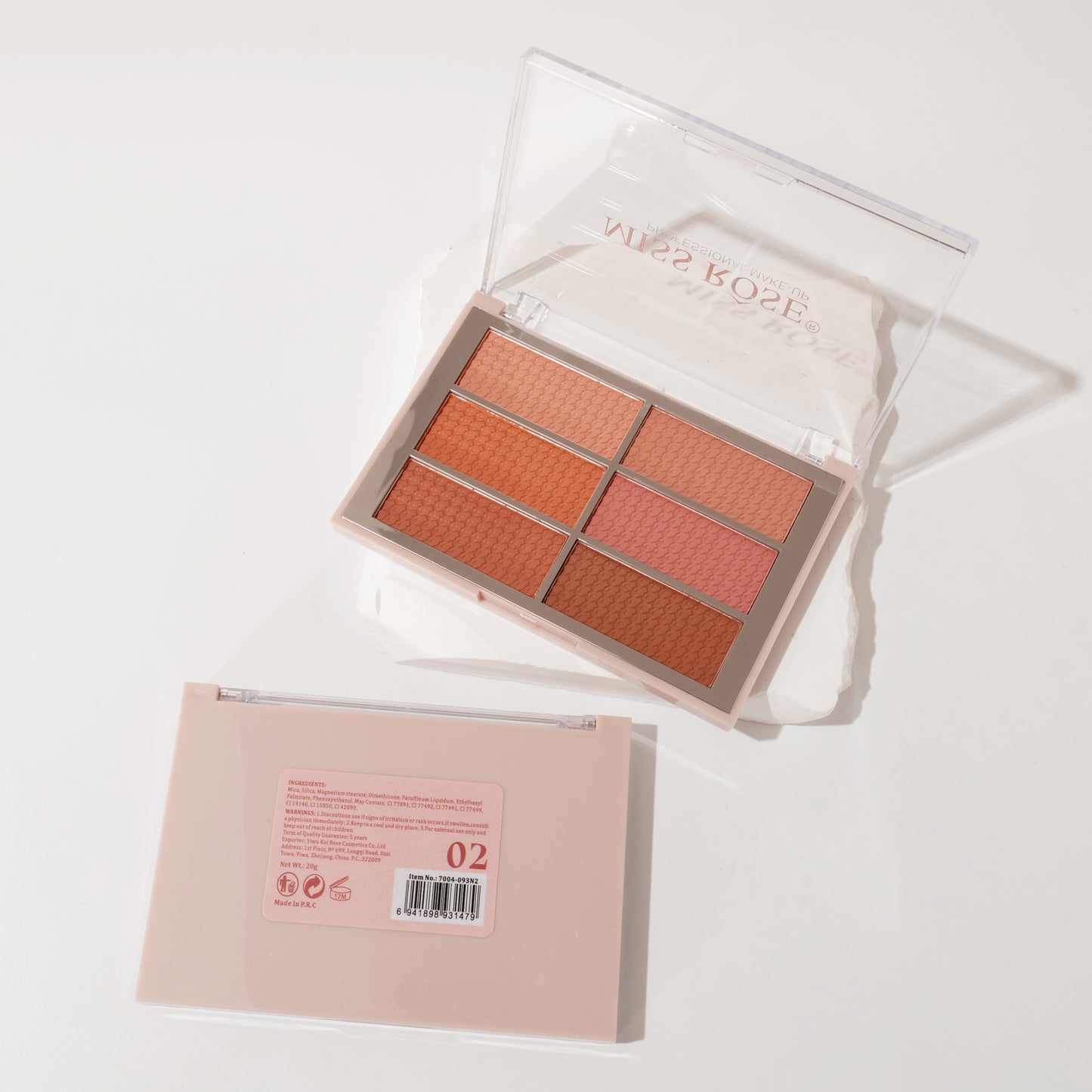 Miss Rose 6 Color Blusher | 7004-093DN24