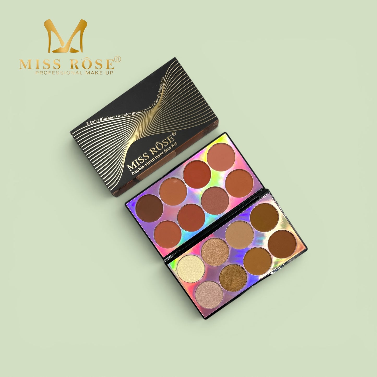Miss Rose Blush+ Highlighter + Contour Palette