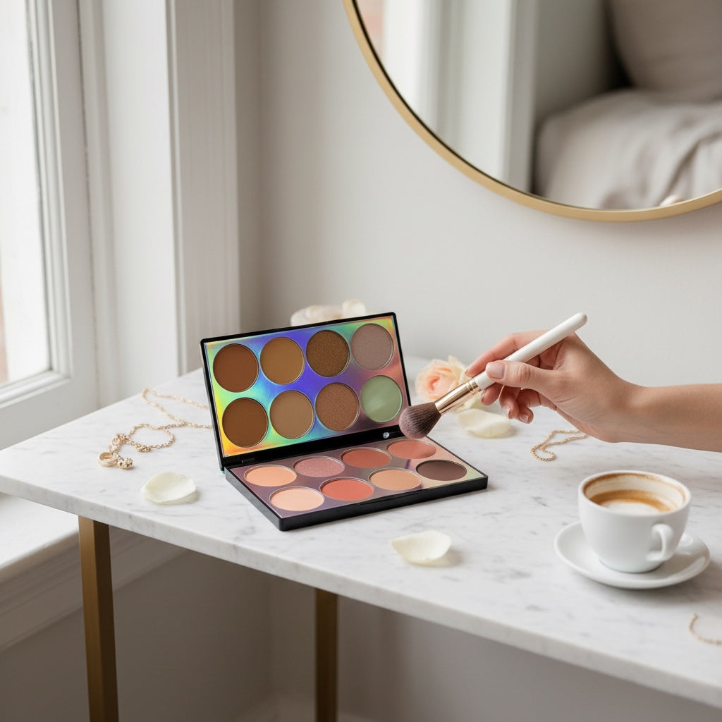Miss Rose Blush+ Highlighter + Contour Palette