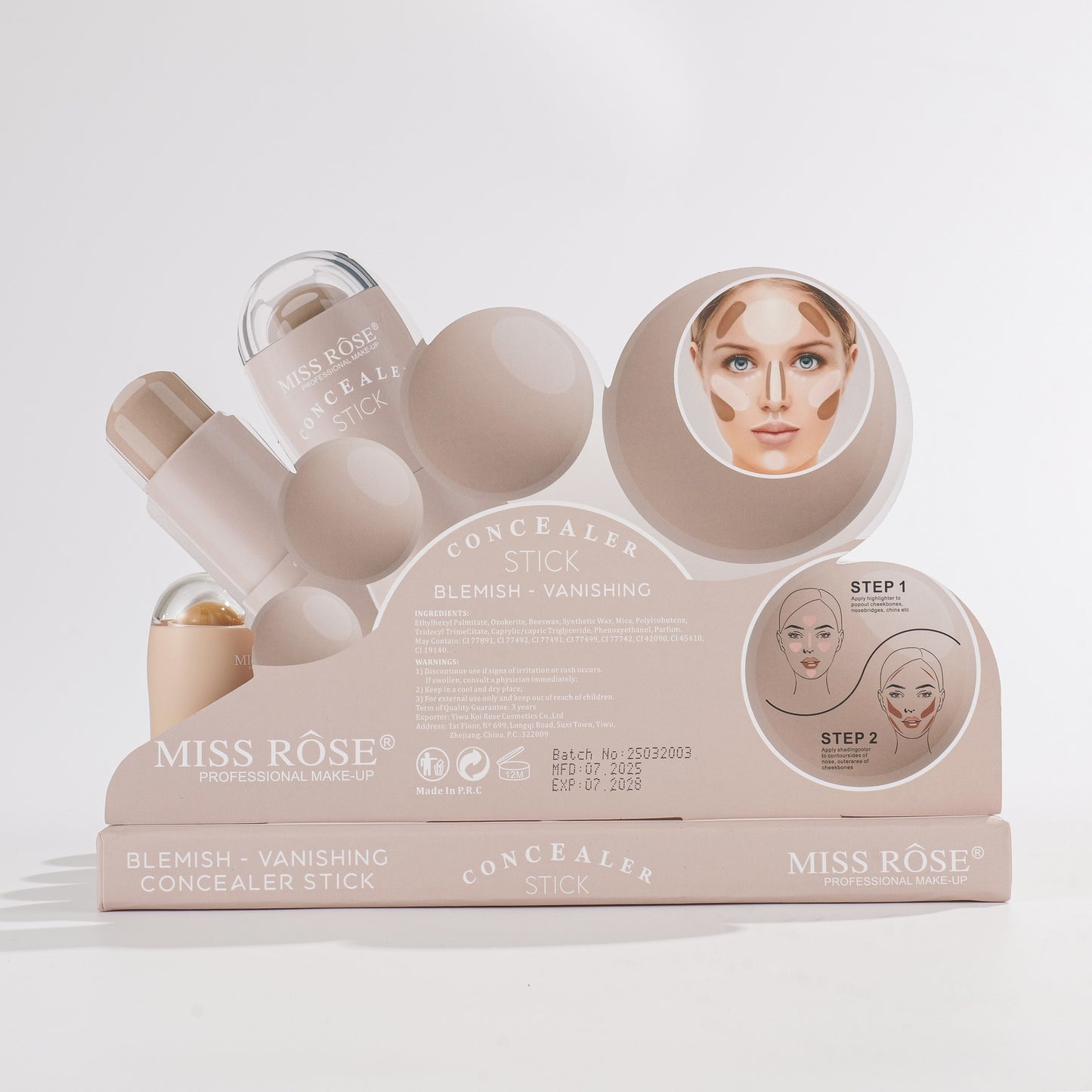 Miss Rose Blemish-Vanishing Concealer Stick | 7601-181N24