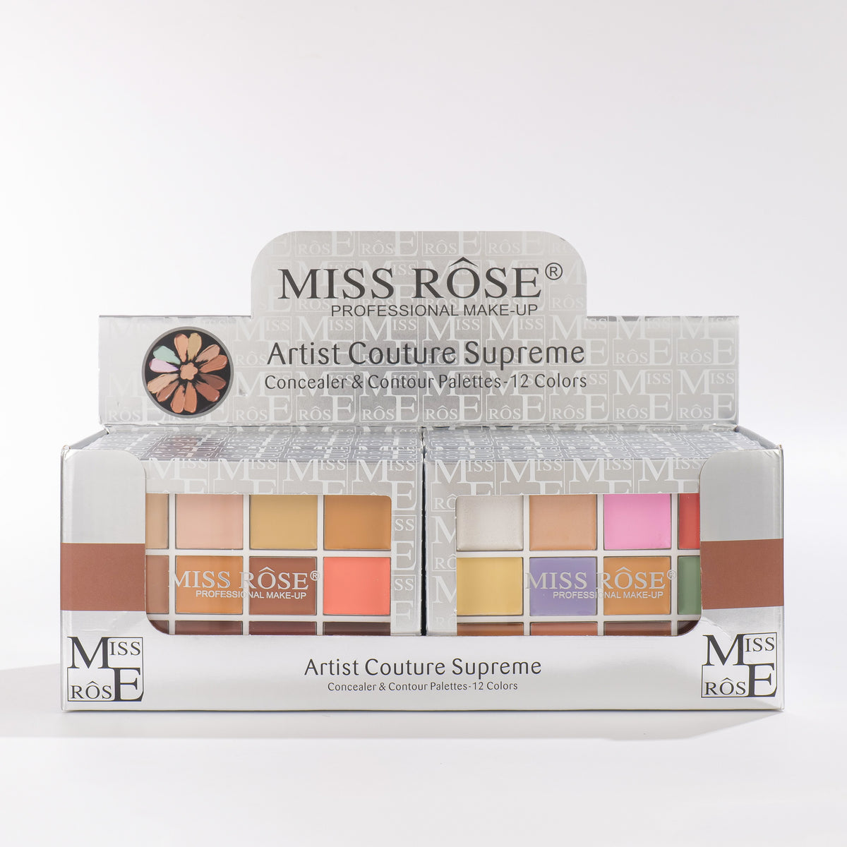Miss Rose 12 Color Creamy Concealer, Contour & Corrector |7601-182DZ12