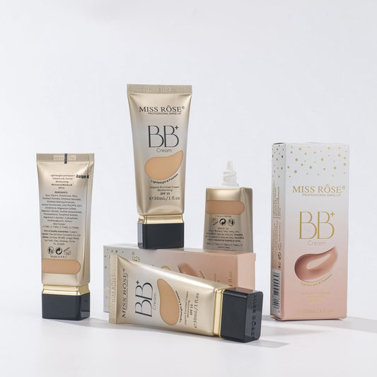 Miss Rose Lightweight & Flawless BB Cream | Enriched With Vitamin-C & E | Moisturizing | SPF 15