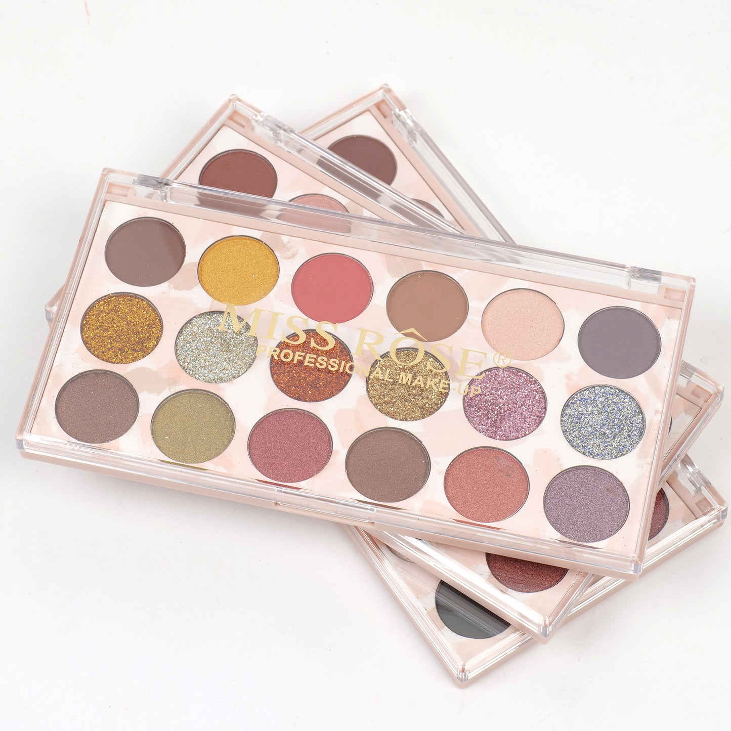 Miss Rose 12 Color Eyeshadow & 6 Color Glitter | 7001-020M