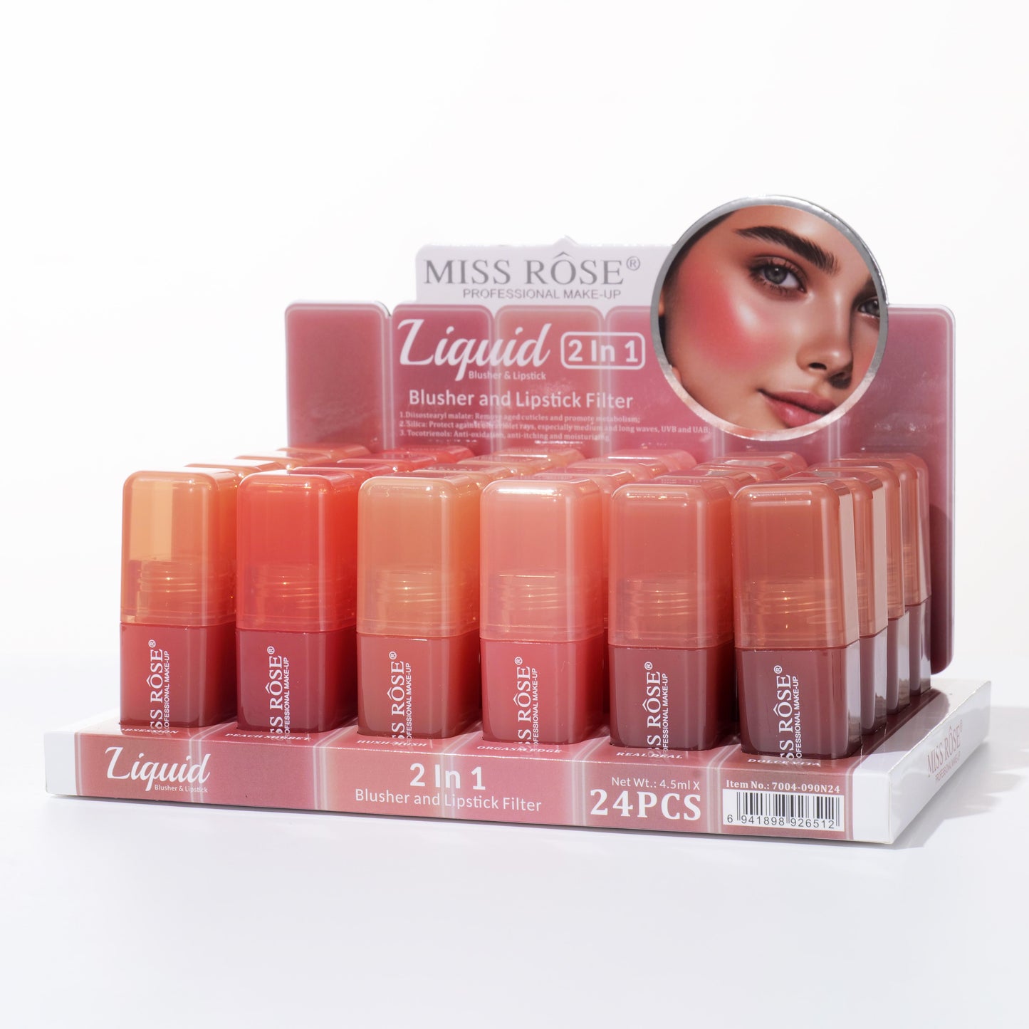 Miss Rose 2in1 Lipstick + Blusher | 7004-090N24