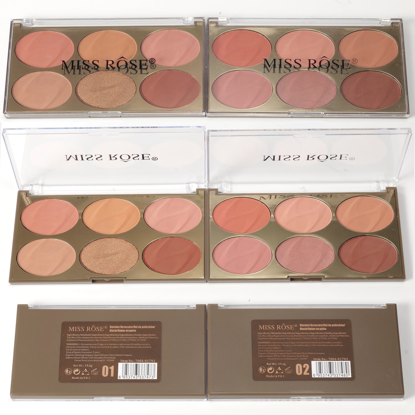 Miss Rose 6-Color Blush | 7004-017N2