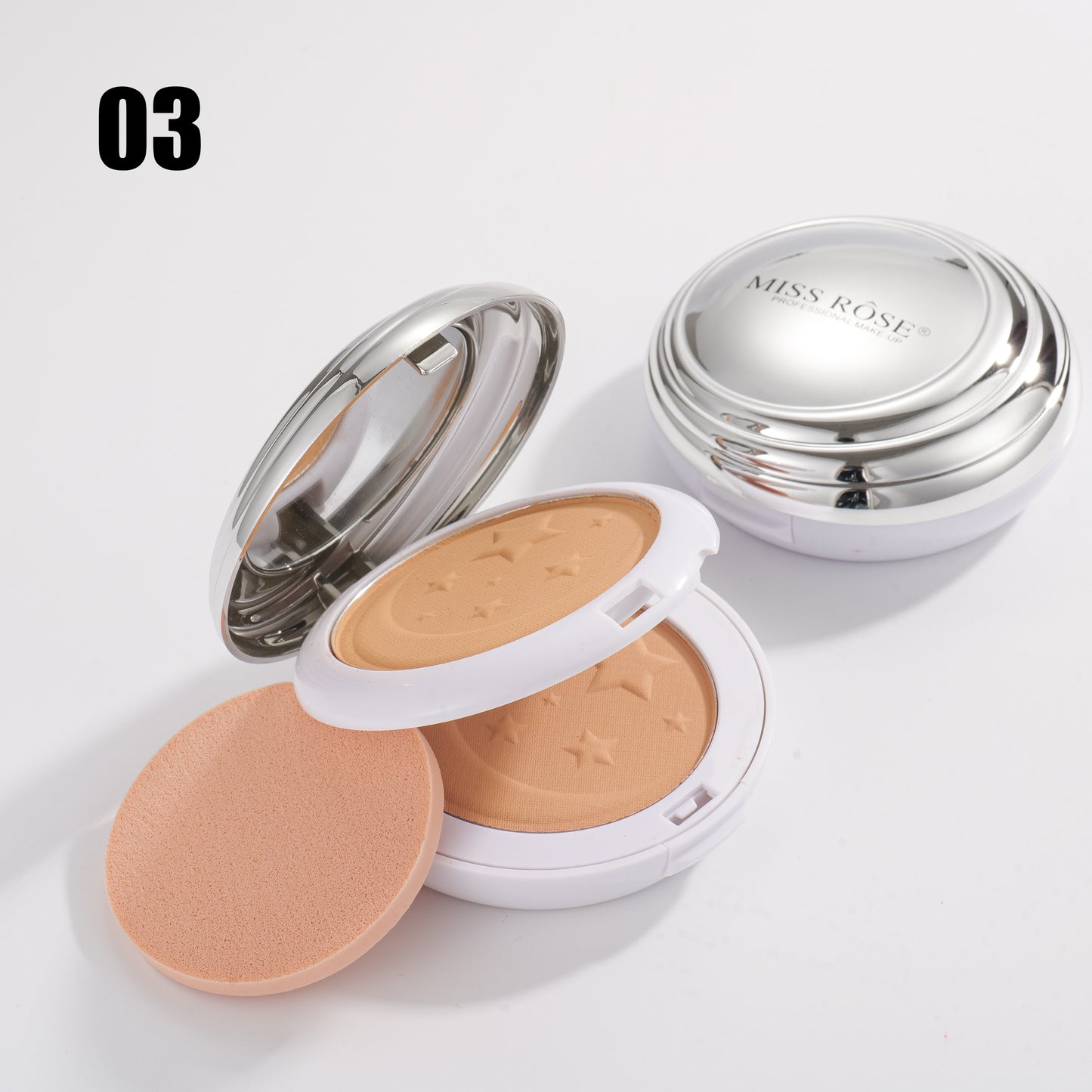 Miss Rose Moon & Back Compact  Powder | 7003-036N