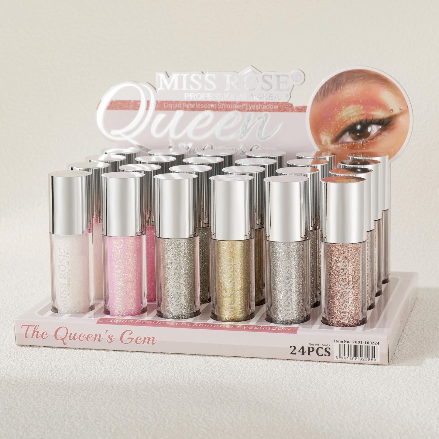 Miss Rose Glitter Liquid Eyeshadow | 7001-100Z24