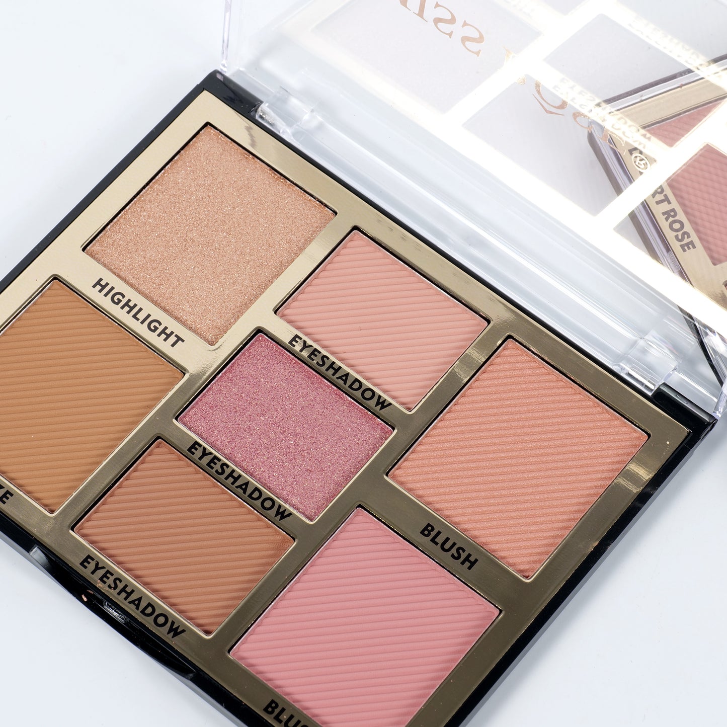 Miss Rose 7 Color make up kit, 3-color eyeshadow 2 -color blush 1-color highlight 1-color bronze | 7004-021N1