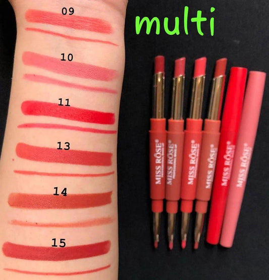 Miss Rose 2in1 Multi Lipstick+Lipliner Set