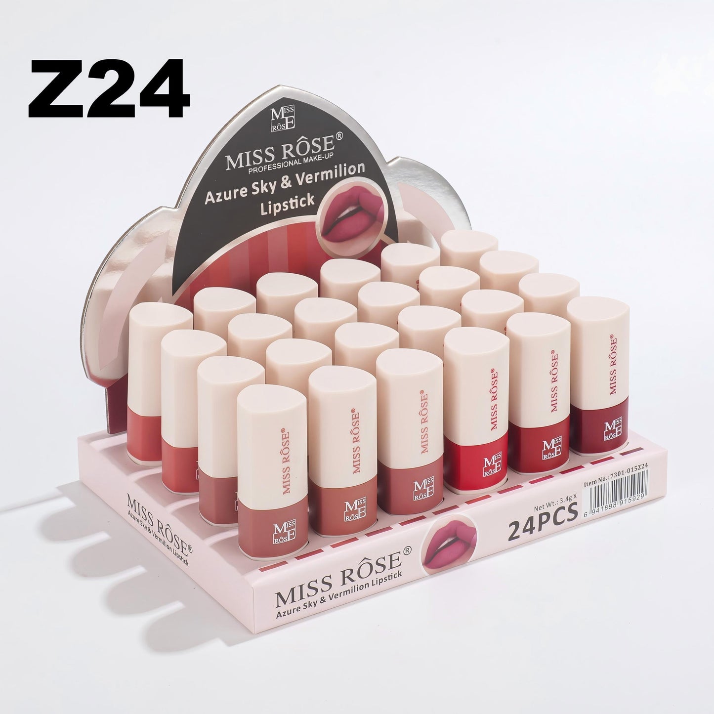 Miss Rose Azure & Vermillion Lipstick | 7301-015Z24
