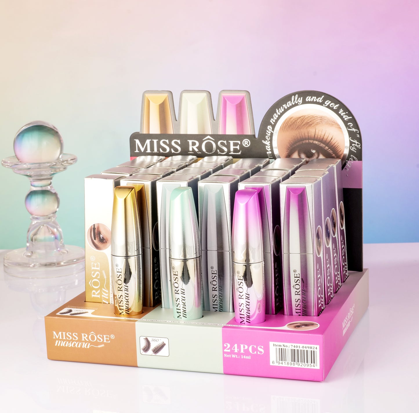 Miss Rose Waterproof Longlasting Mascara | 7401-049H24
