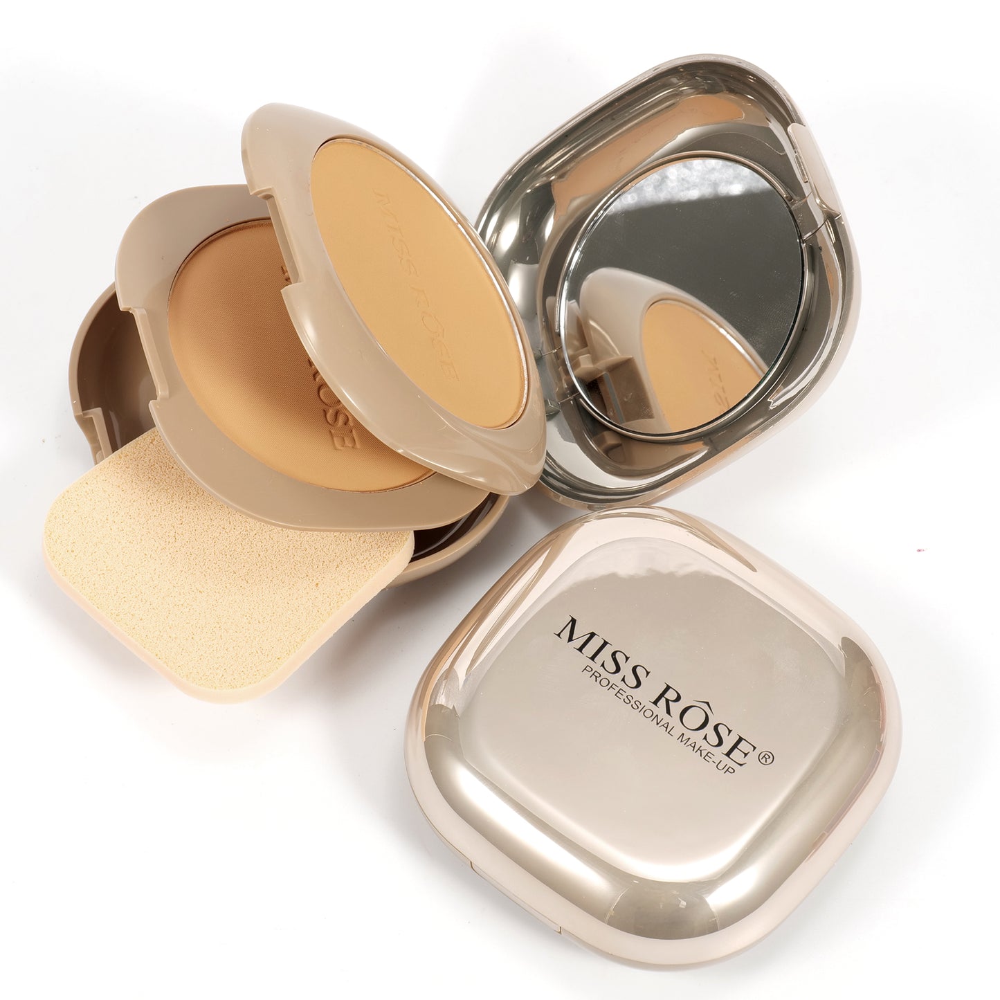 Miss Rose Metallic Mirror Compact Powder | 7003-051N