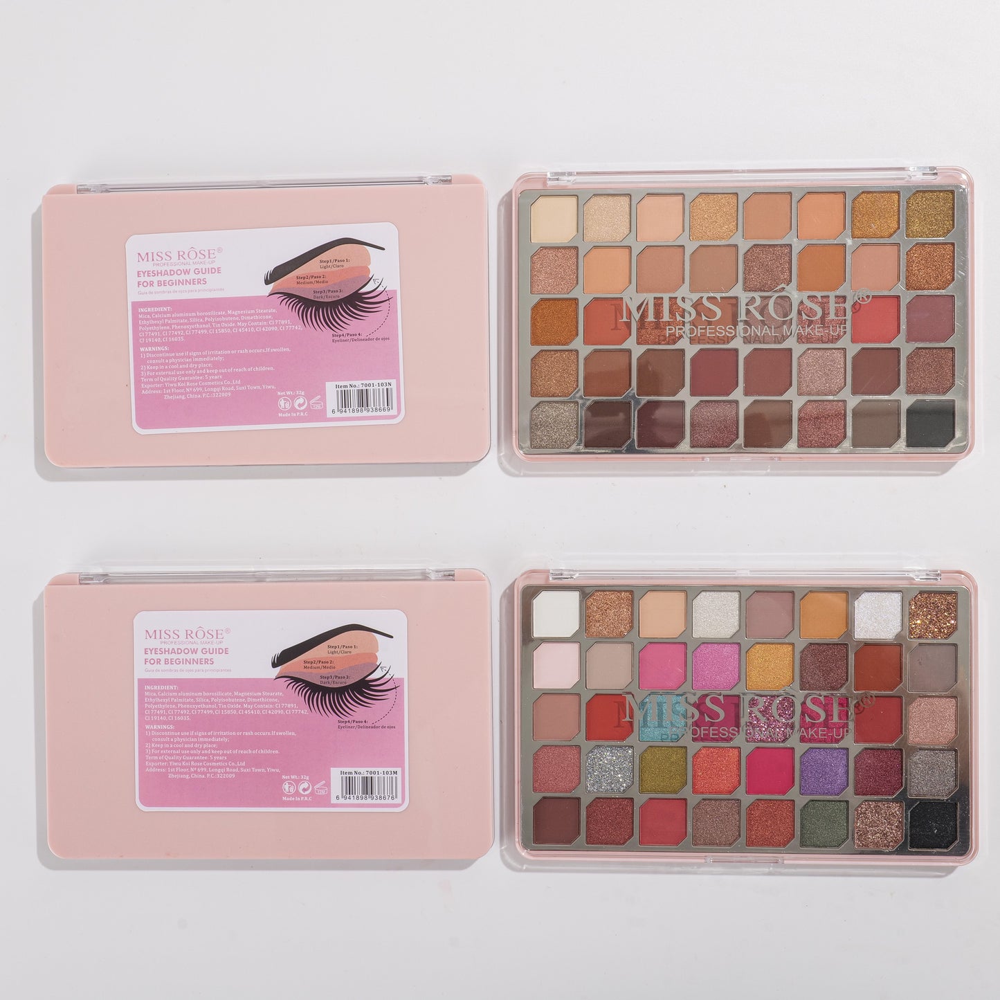 Miss Rose 40 Color Eyeshadow Palette | 7001-103N/M