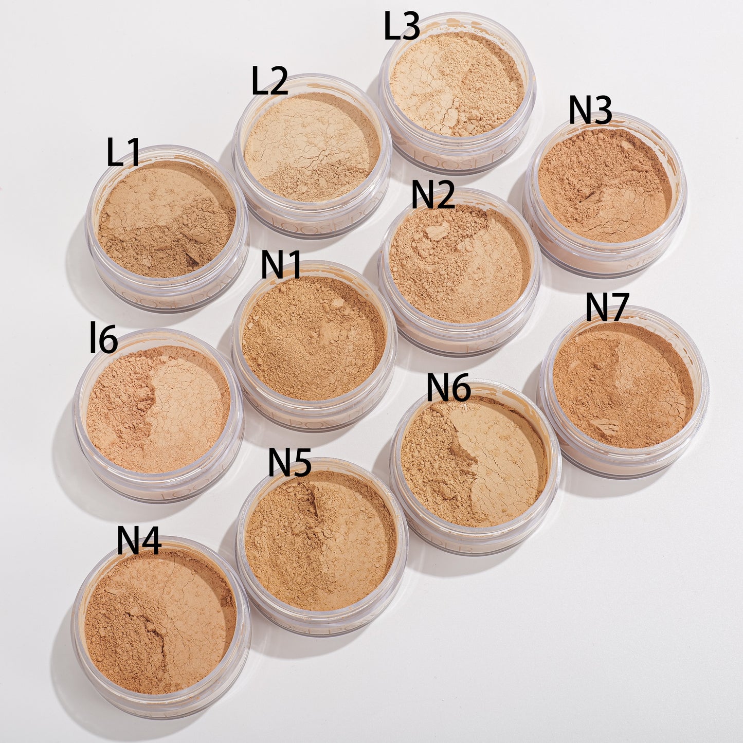 Miss Rose Cylindrical Bottle With Matte Gold Cap Loose Powder | 7003-080M
