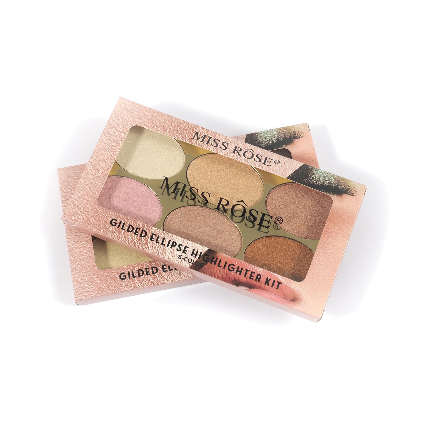Miss Rose Gilded 6 Color Highlighter Palette | 7003-055N