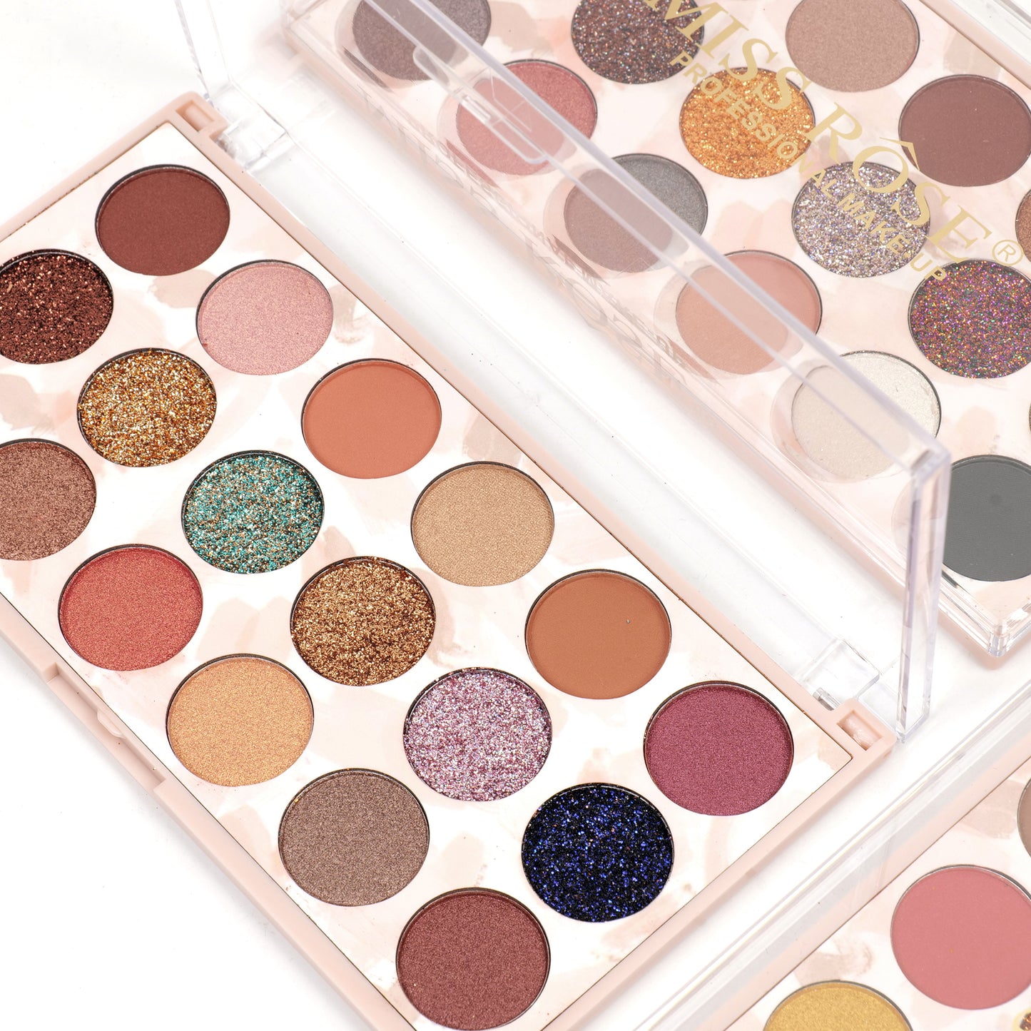 Miss Rose 12 Color Eyeshadow & 6 Color Glitter | 7001-020M