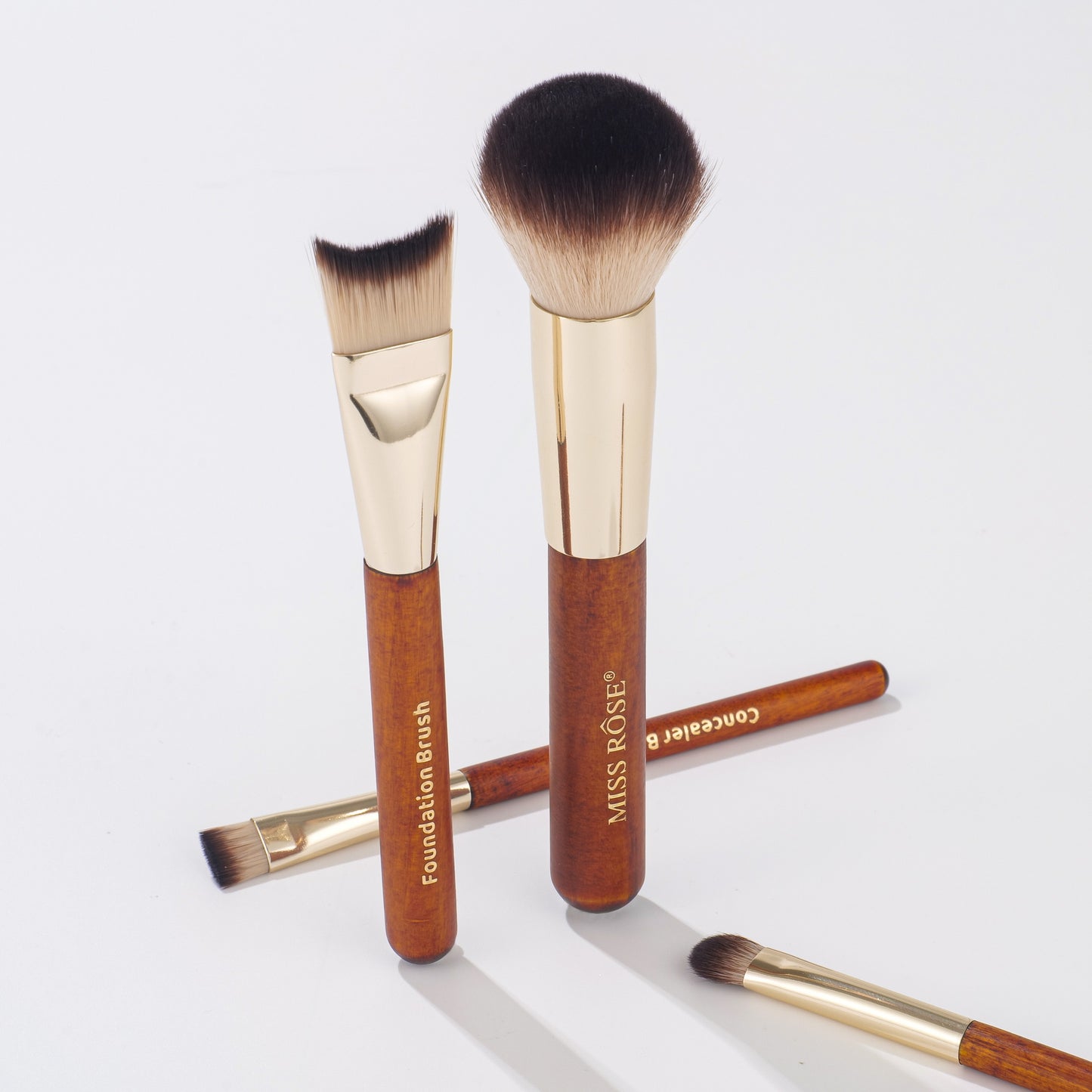 Miss Rose 5 Pieces Marble Makeup Brush Set
