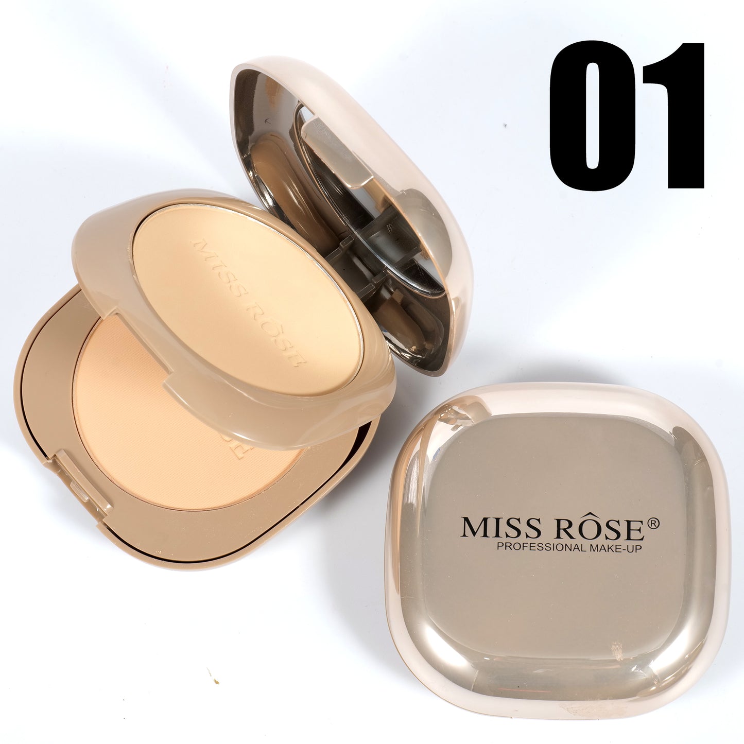 Miss Rose Metallic Mirror Compact Powder | 7003-051N