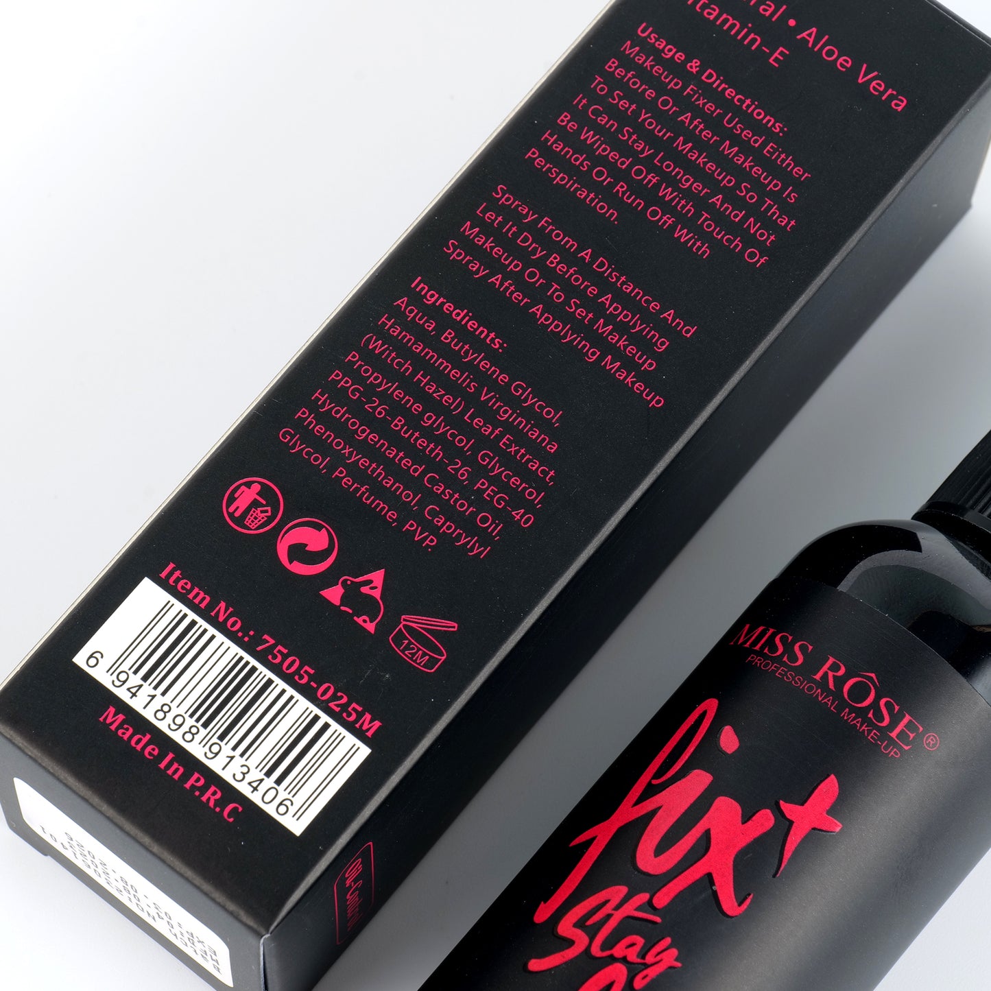 Miss Rose Fix Stay Over Makeup Setting Spray | 
7505-025M