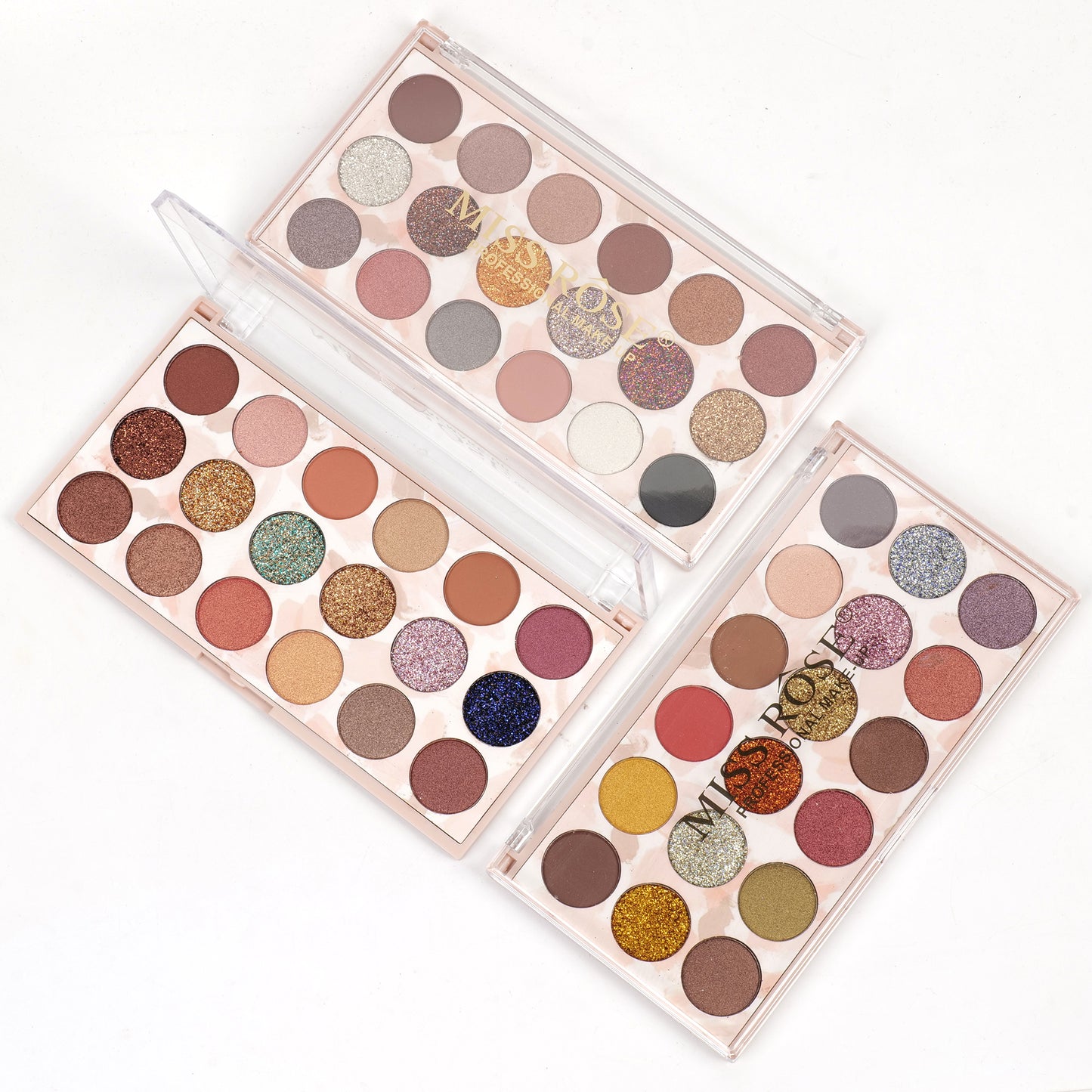 Miss Rose 12 Color Eyeshadow & 6 Color Glitter | 7001-020M